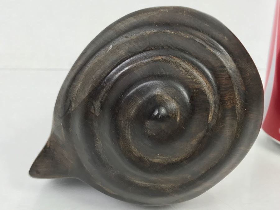 Carved Ironwood Conch Shell