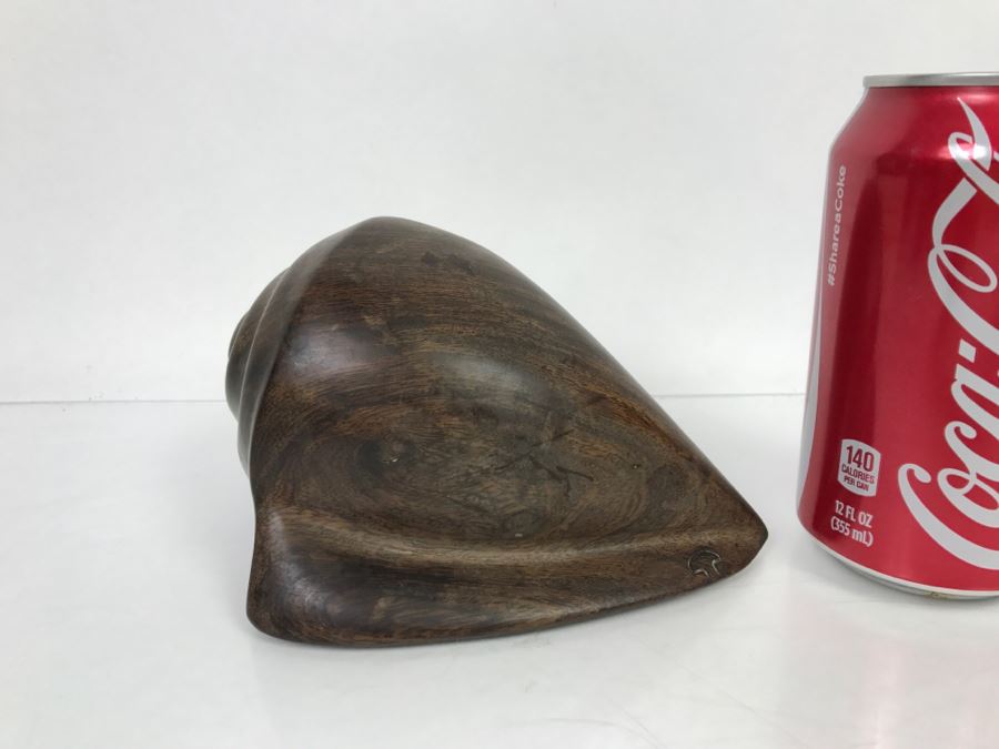 Carved Ironwood Conch Shell [Photo 1]