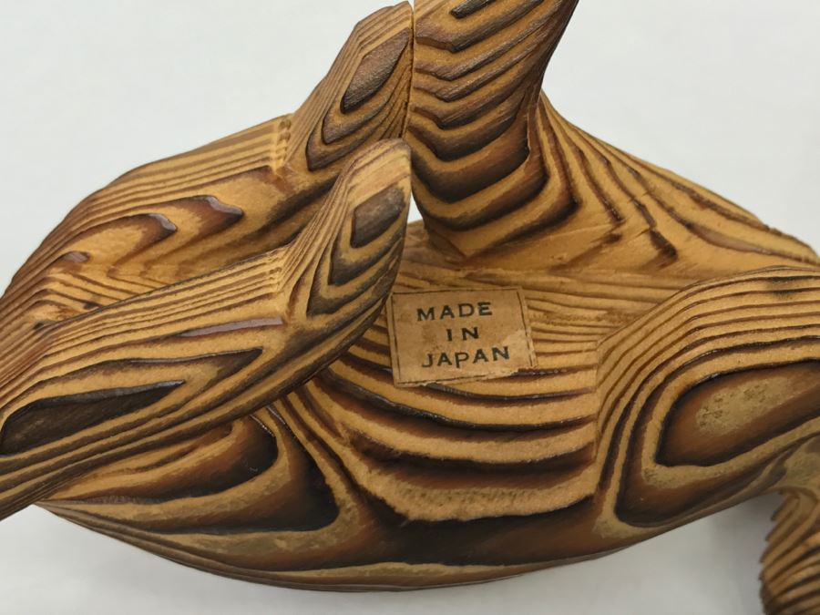 Hand Carved Wooden Sculpture Of Rat Mouse Made In Japan [Photo 9]