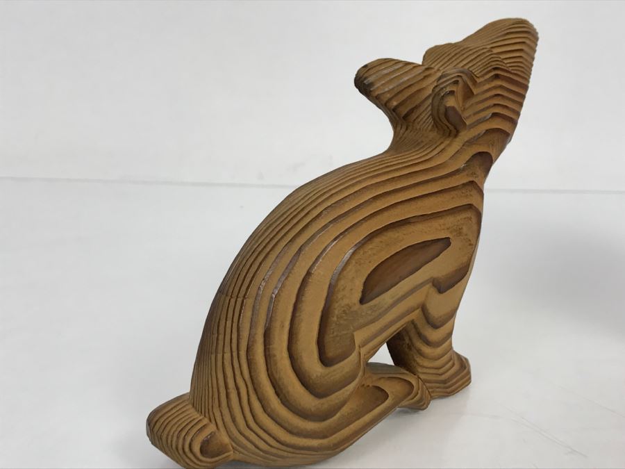 Hand Carved Wooden Sculpture Of Rat Mouse Made In Japan [Photo 8]