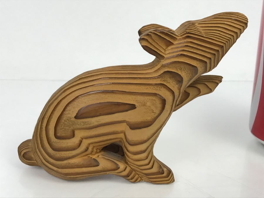 Hand Carved Wooden Sculpture Of Rat Mouse Made In Japan [Photo 7]