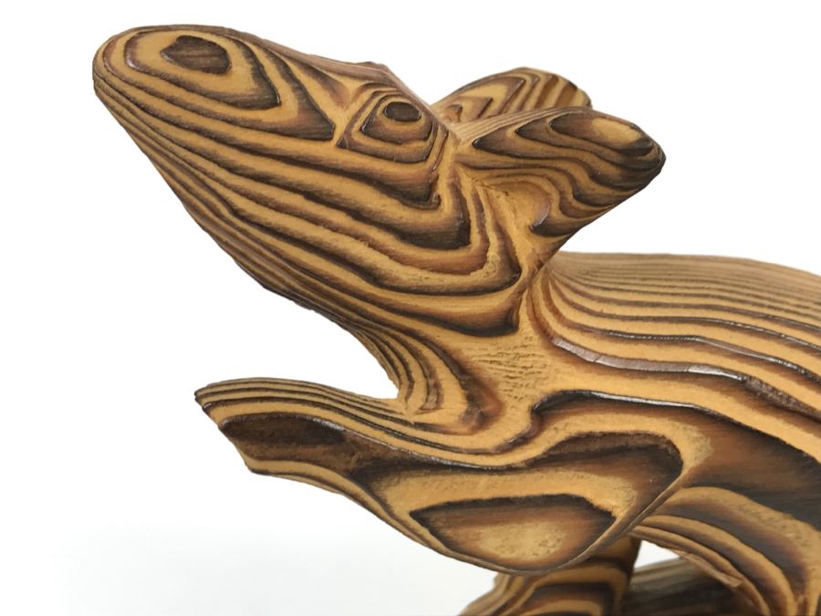 Hand Carved Wooden Sculpture Of Rat Mouse Made In Japan [Photo 4]