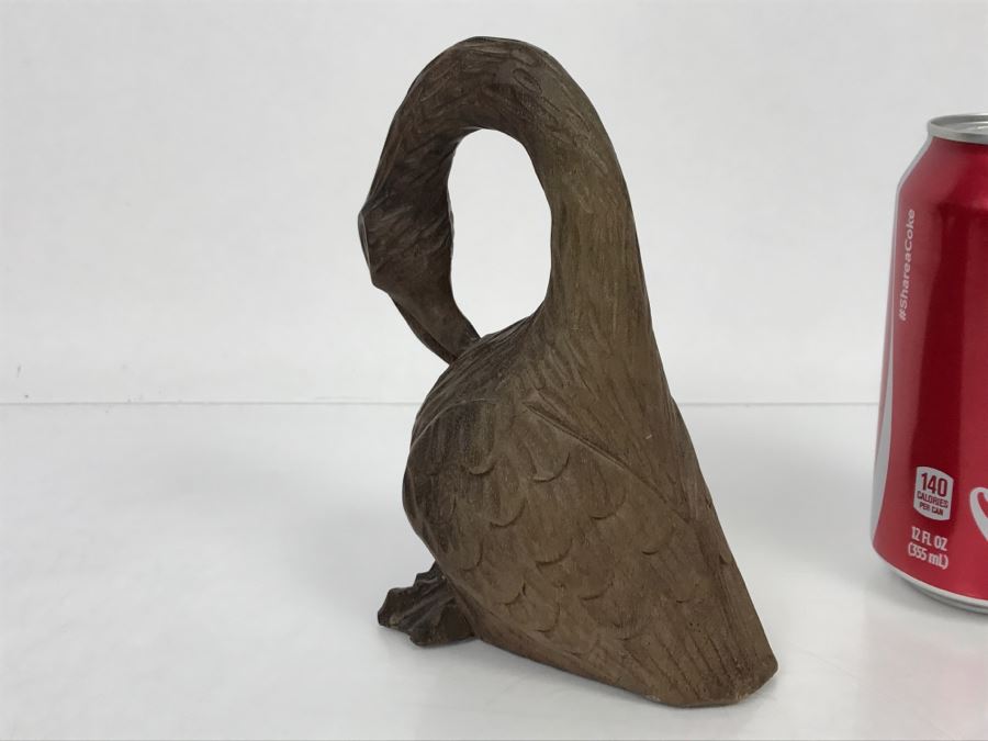Vintage Hand Carved Bird Duck Sculpture [Photo 11]