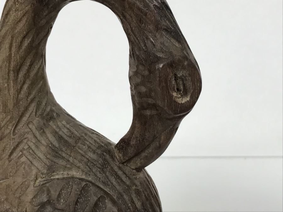 Vintage Hand Carved Bird Duck Sculpture [Photo 4]