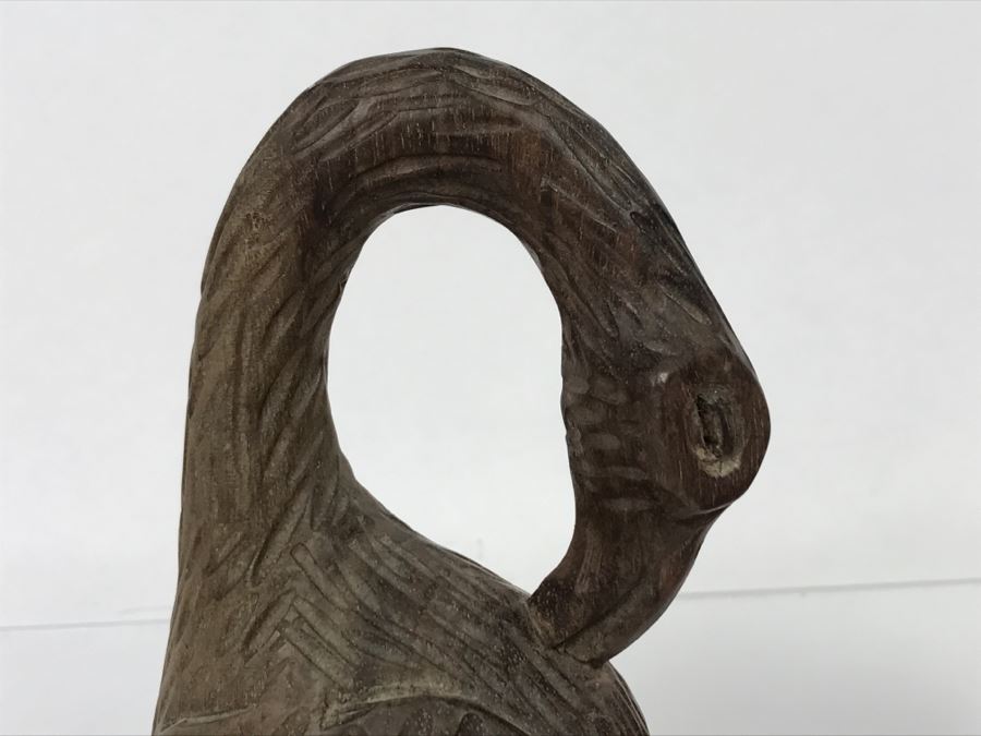 Vintage Hand Carved Bird Duck Sculpture [Photo 3]