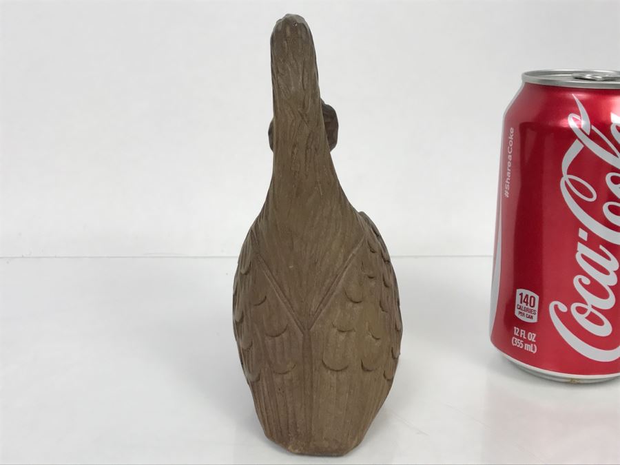 Vintage Hand Carved Bird Duck Sculpture [Photo 12]