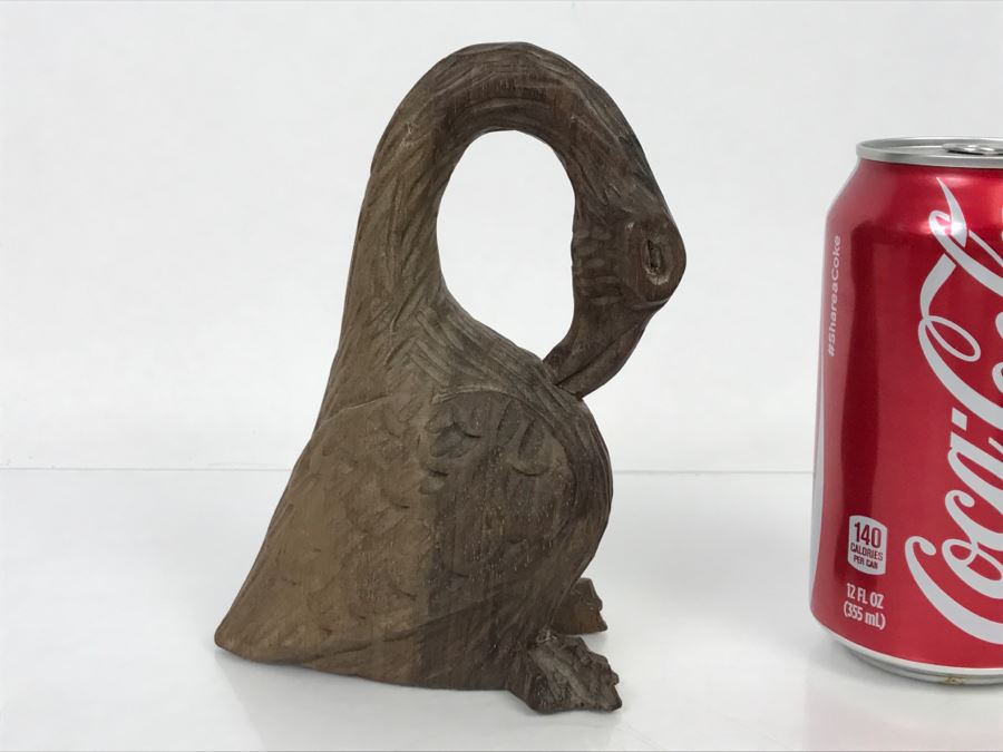 Vintage Hand Carved Bird Duck Sculpture [Photo 1]