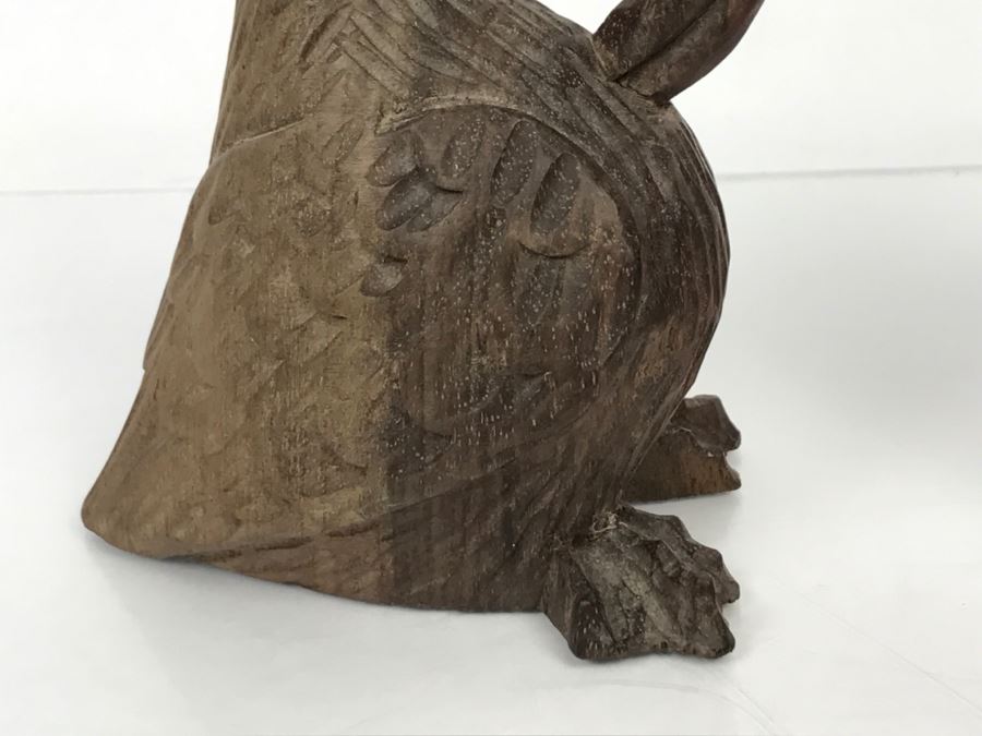 Vintage Hand Carved Bird Duck Sculpture [Photo 5]