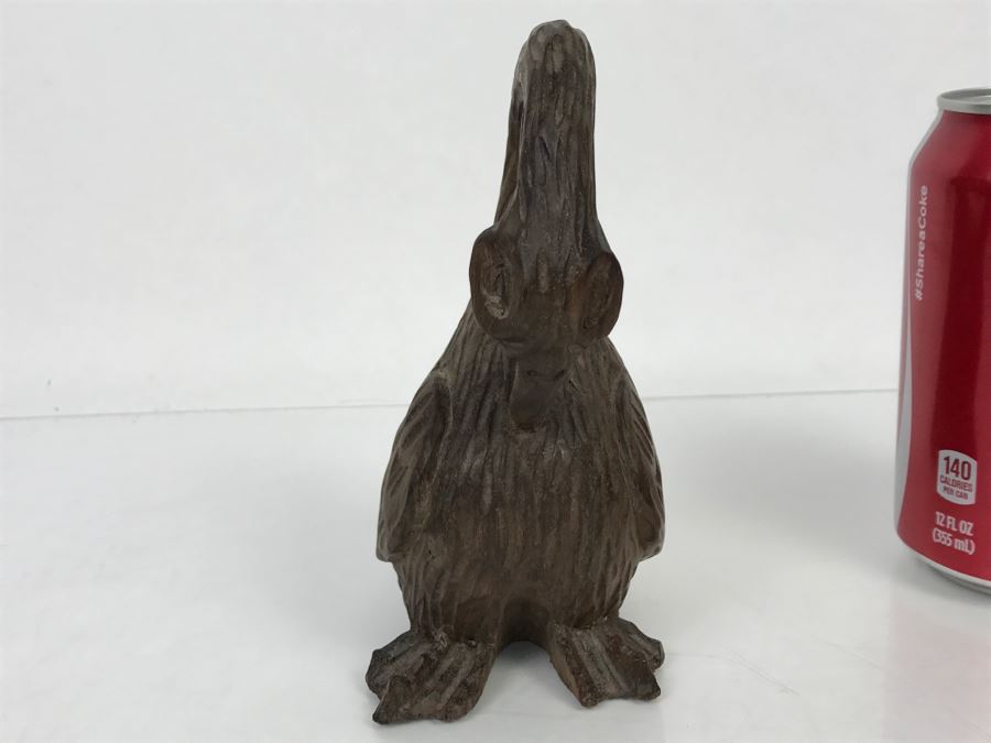 Vintage Hand Carved Bird Duck Sculpture [Photo 6]