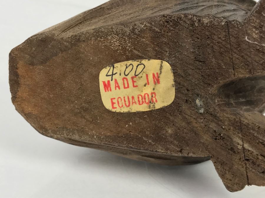 Vintage Hand Carved Bird Duck Sculpture [Photo 14]