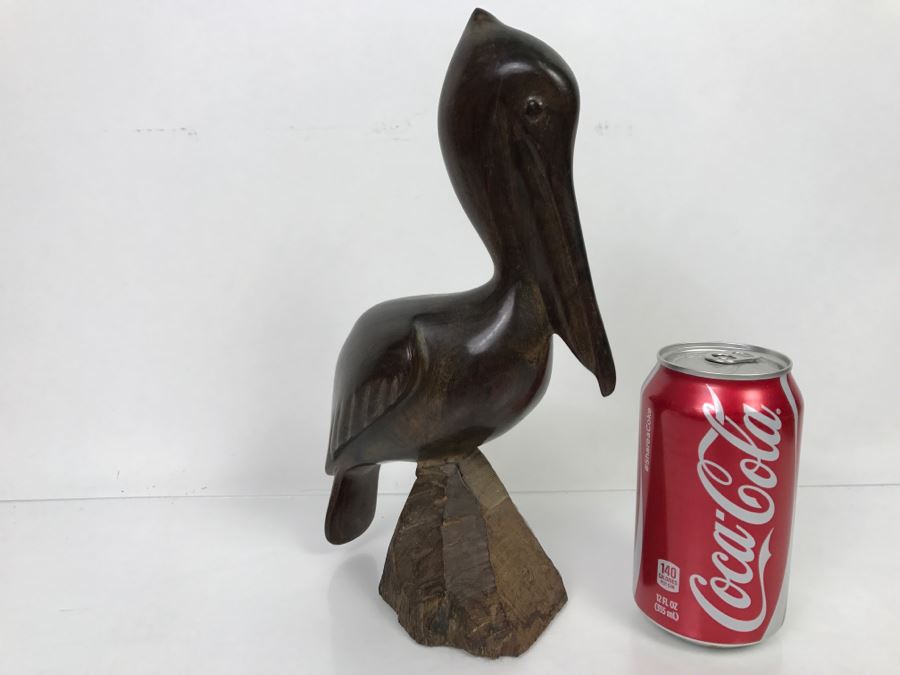 Carved Ironwood Pelican Sculpture [Photo 1]