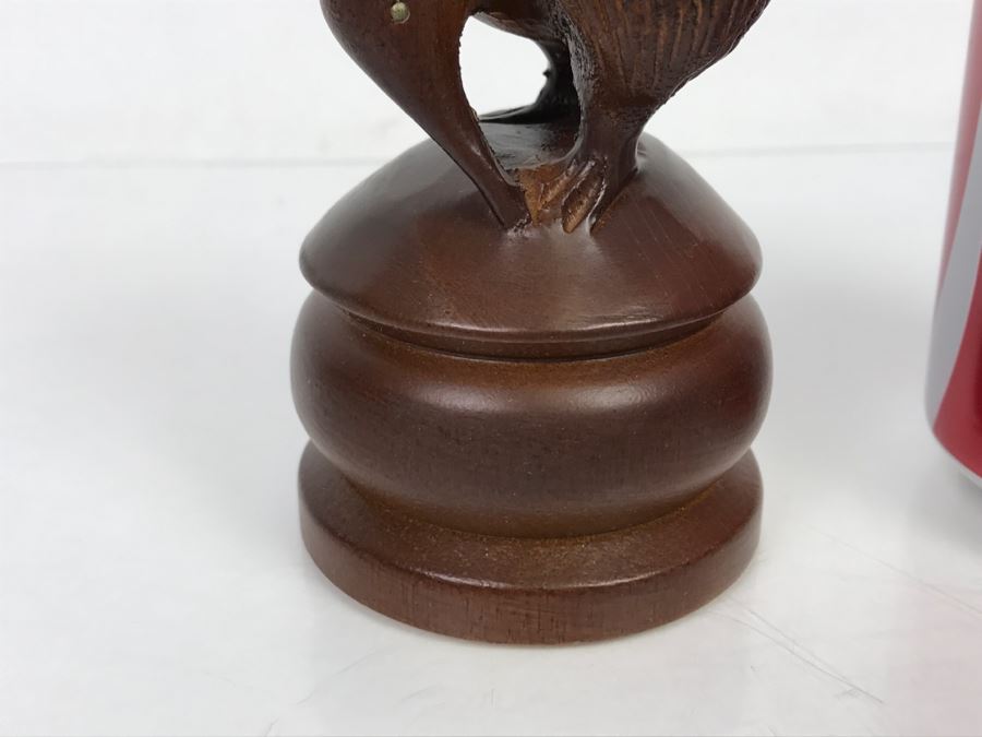 Handcarved Kiwi Bird Sculpture Tawa New Zealand [Photo 4]