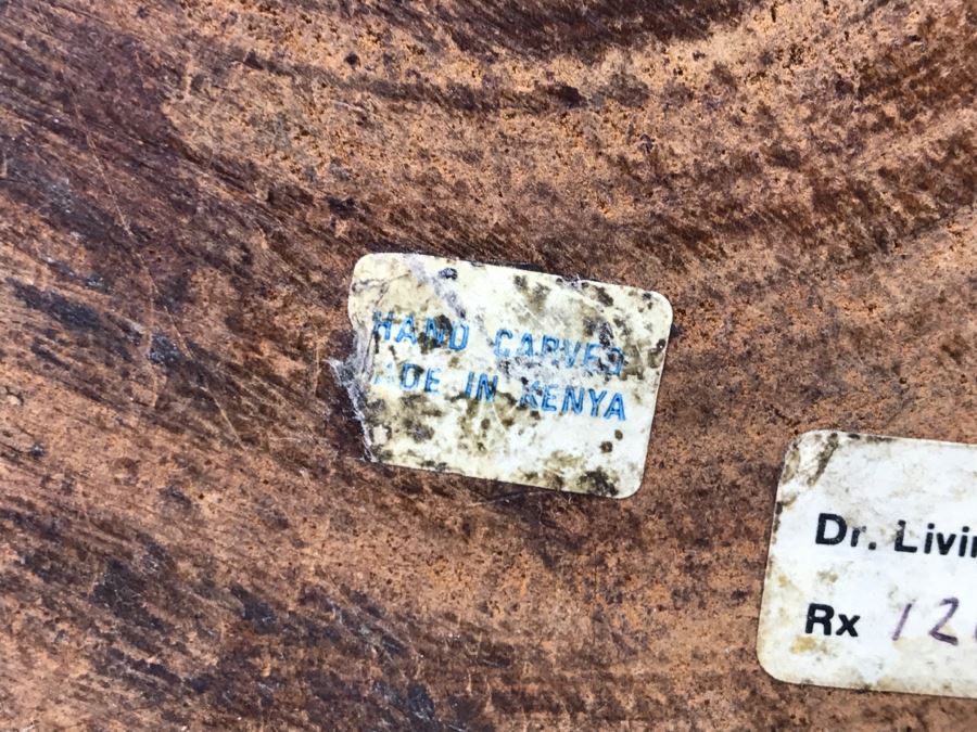 Stunning Large Well Executed Wooden Carving Of Rhinoceros With Cub Hand Carved In Kenya Africa Must See In Person See All Photos [Photo 38]