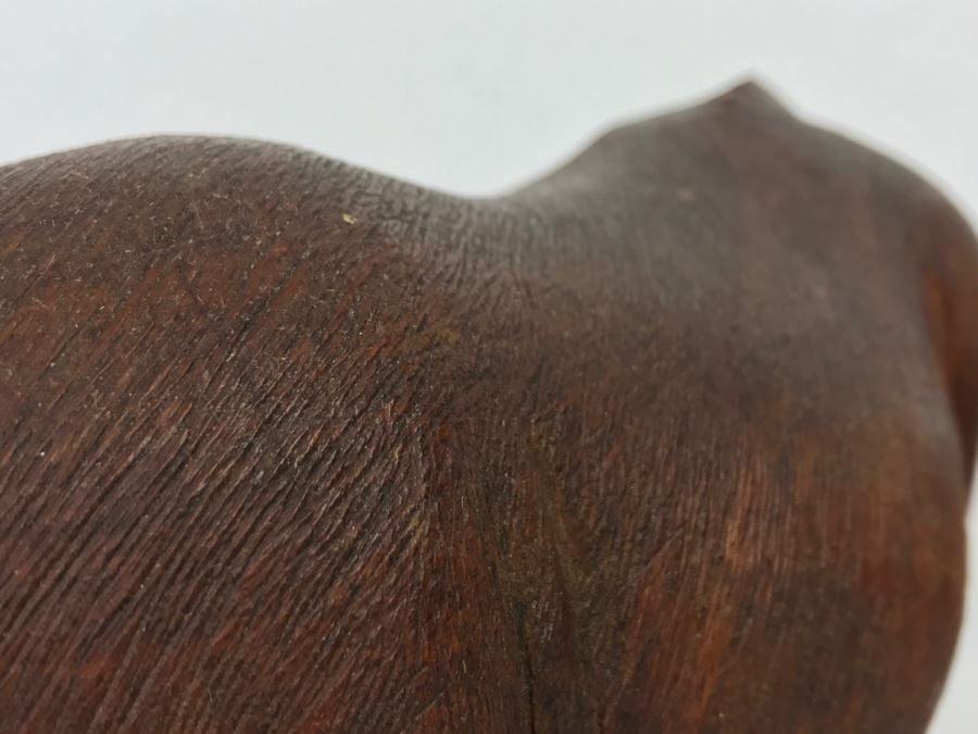 Stunning Large Well Executed Wooden Carving Of Rhinoceros With Cub Hand Carved In Kenya Africa Must See In Person See All Photos [Photo 21]