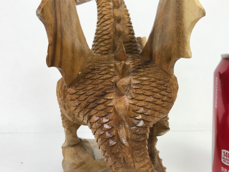 CCI Comic-Con International Art Show Well Executed Wooden Carved Dragon By Laura And Paul Bernier Out Of Twin Lakes CO [Photo 23]