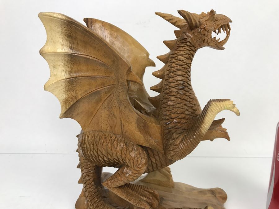 CCI Comic-Con International Art Show Well Executed Wooden Carved Dragon By Laura And Paul Bernier Out Of Twin Lakes CO [Photo 11]