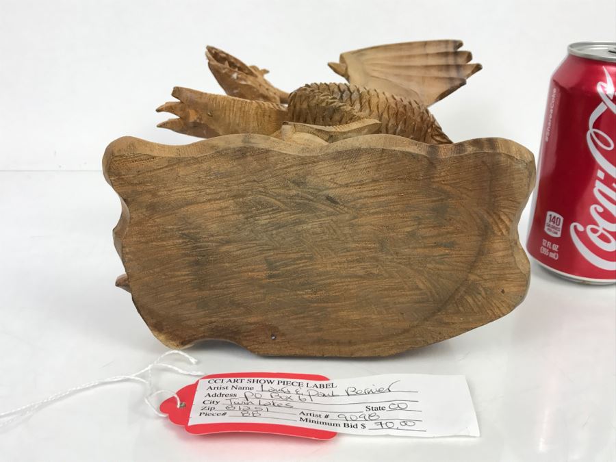 CCI Comic-Con International Art Show Well Executed Wooden Carved Dragon By Laura And Paul Bernier Out Of Twin Lakes CO [Photo 37]