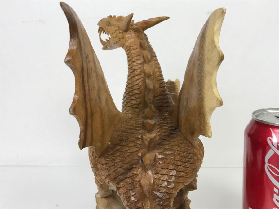 CCI Comic-Con International Art Show Well Executed Wooden Carved Dragon By Laura And Paul Bernier Out Of Twin Lakes CO [Photo 22]
