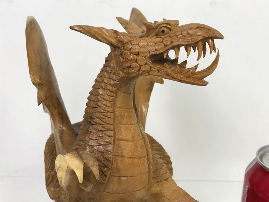 CCI Comic-Con International Art Show Well Executed Wooden Carved Dragon By Laura And Paul Bernier Out Of Twin Lakes CO [Photo 4]