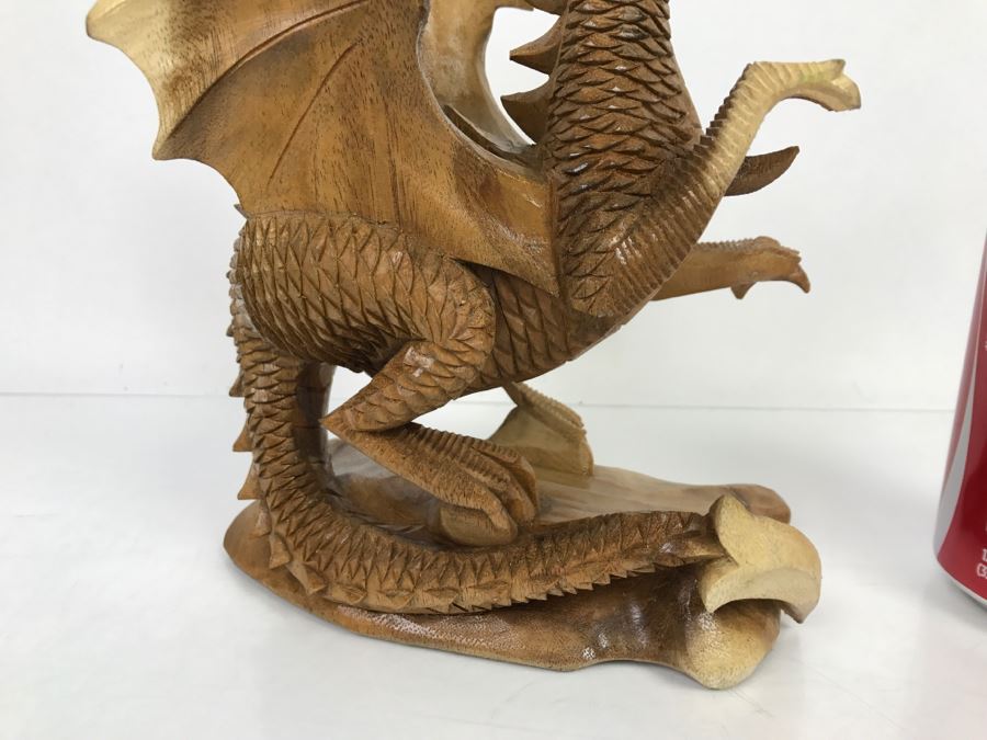 CCI Comic-Con International Art Show Well Executed Wooden Carved Dragon By Laura And Paul Bernier Out Of Twin Lakes CO [Photo 12]