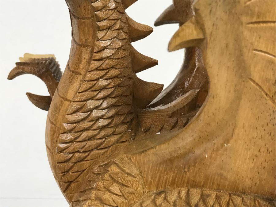 CCI Comic-Con International Art Show Well Executed Wooden Carved Dragon By Laura And Paul Bernier Out Of Twin Lakes CO [Photo 30]