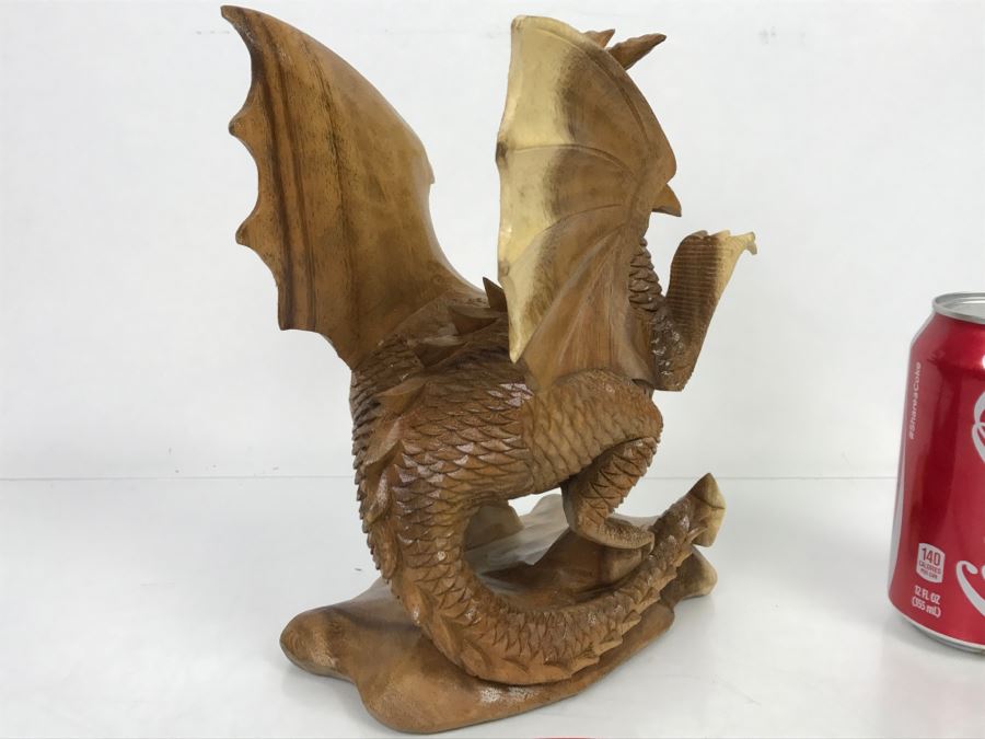 CCI Comic-Con International Art Show Well Executed Wooden Carved Dragon By Laura And Paul Bernier Out Of Twin Lakes CO [Photo 18]