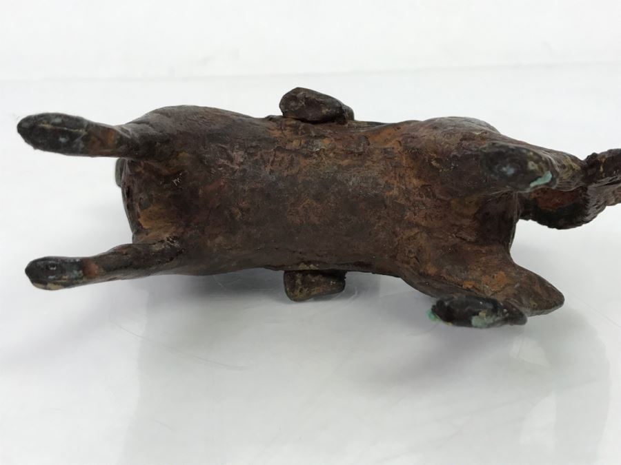 Old Eastern Metal Horse With Rider Sculpture 463g [Photo 29]