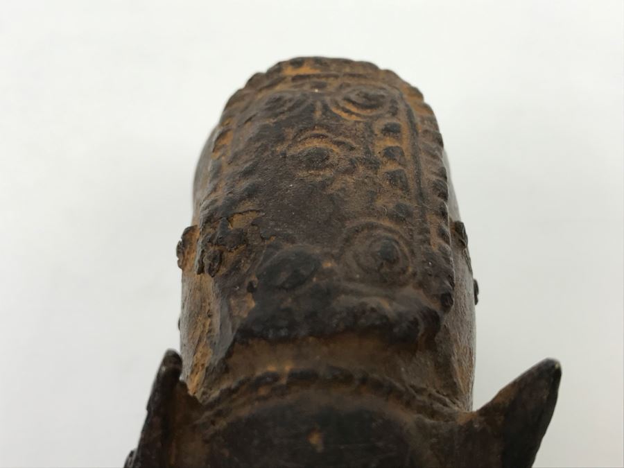 Old Metal Pig Sculpture Appears To Have Golden Tone Underneath 327g [Photo 26]