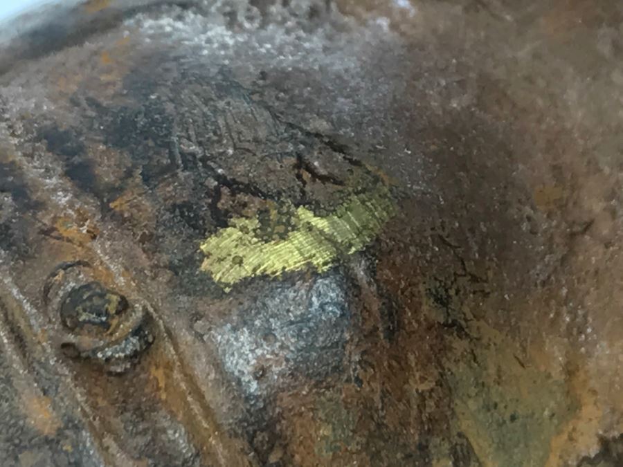 Old Metal Pig Sculpture Appears To Have Golden Tone Underneath 327g [Photo 34]