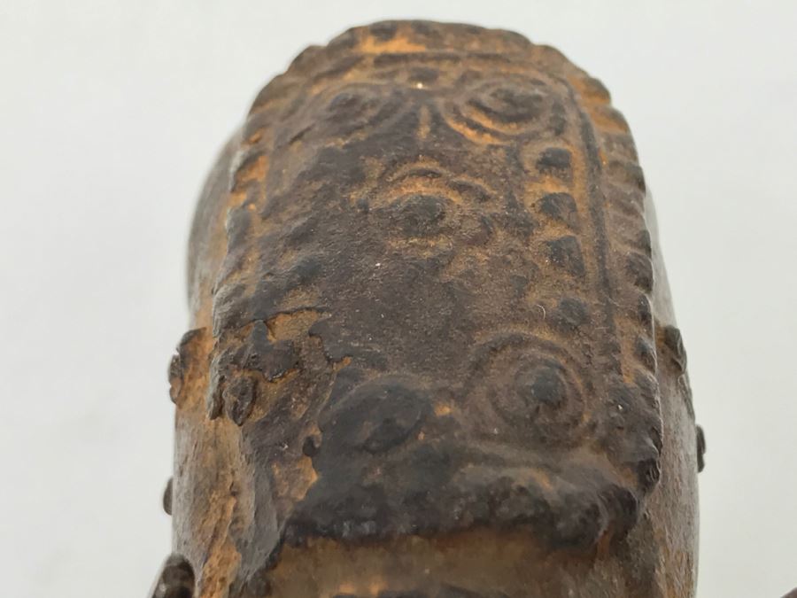 Old Metal Pig Sculpture Appears To Have Golden Tone Underneath 327g [Photo 27]