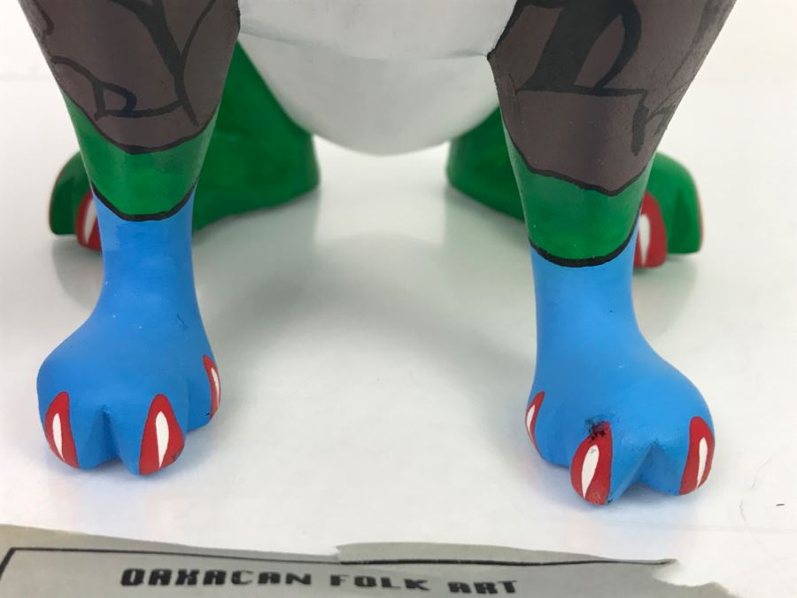 Oaxacan Folk Art Hand Crafted And Painted Rabbit By Catarino Carrillo Arrazola Oaxaca Mexico [Photo 16]