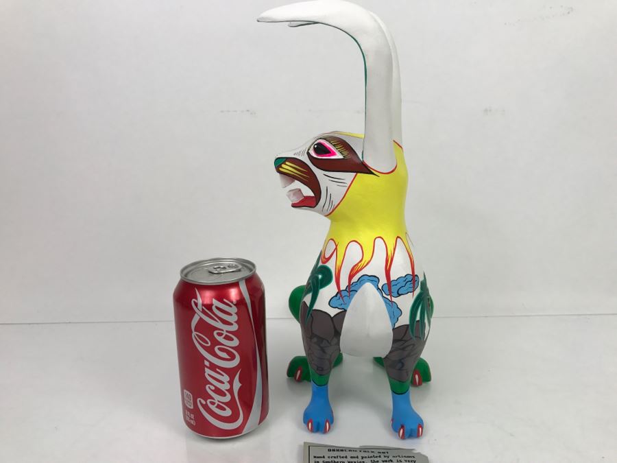 Oaxacan Folk Art Hand Crafted And Painted Rabbit By Catarino Carrillo Arrazola Oaxaca Mexico [Photo 13]