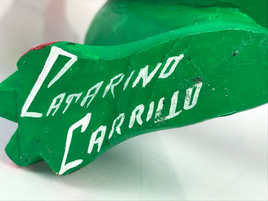 Oaxacan Folk Art Hand Crafted And Painted Rabbit By Catarino Carrillo Arrazola Oaxaca Mexico [Photo 18]