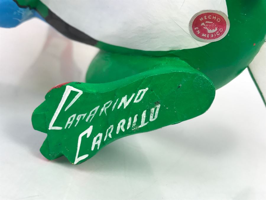 Oaxacan Folk Art Hand Crafted And Painted Rabbit By Catarino Carrillo Arrazola Oaxaca Mexico [Photo 17]