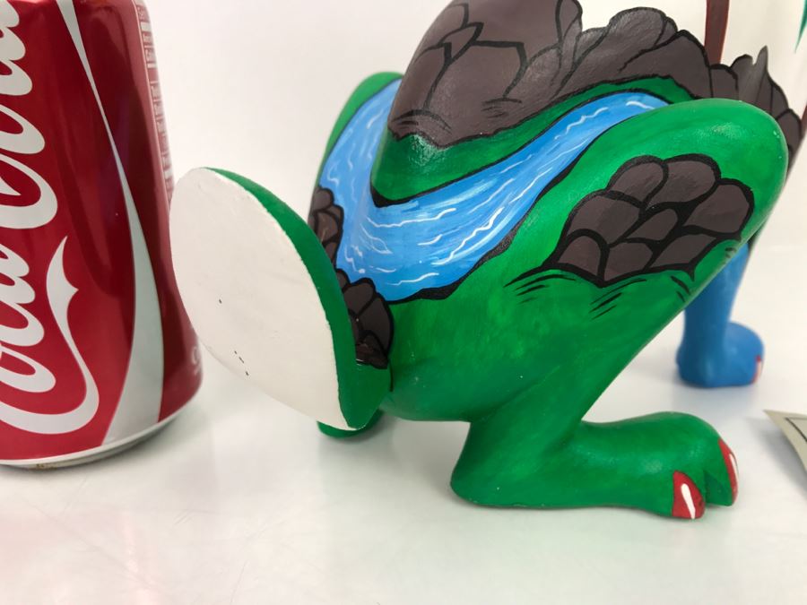 Oaxacan Folk Art Hand Crafted And Painted Rabbit By Catarino Carrillo Arrazola Oaxaca Mexico [Photo 9]