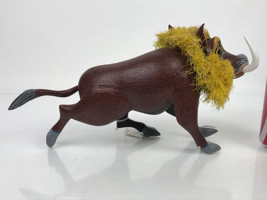 Oaxacan Folk Art Hand Crafted And Painted Boar Hog By Medina Oaxaca Mexico [Photo 11]