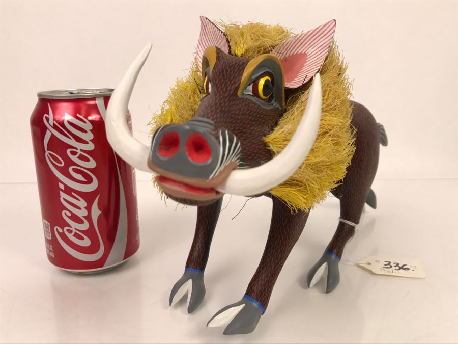 Oaxacan Folk Art Hand Crafted And Painted Boar Hog By Medina Oaxaca Mexico [Photo 19]