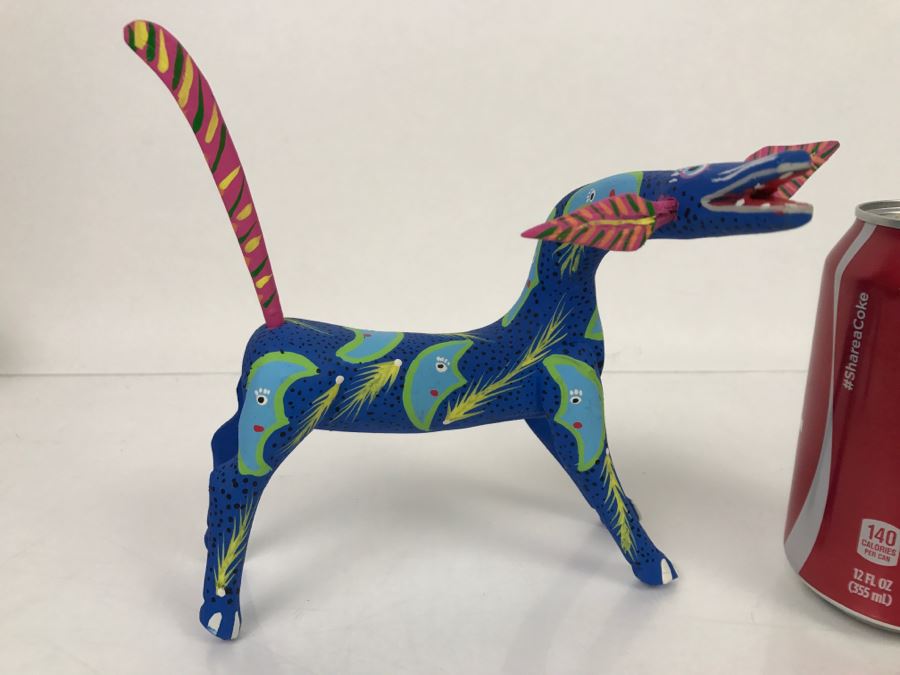 Oaxacan Folk Art Hand Crafted And Painted Animal By Vicente Hernandez Vasquez Oaxaca Mexico [Photo 6]