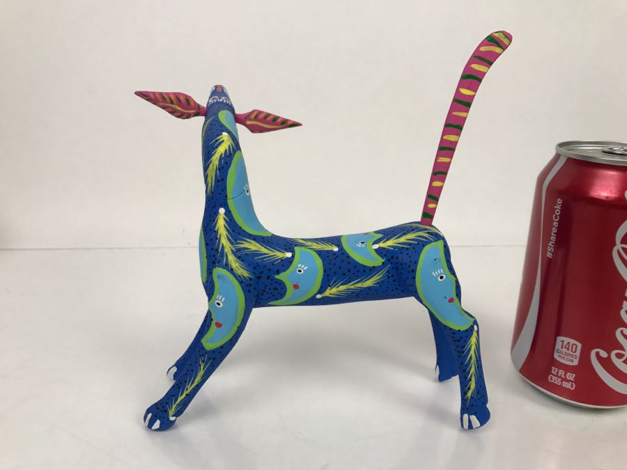 Oaxacan Folk Art Hand Crafted And Painted Animal By Vicente Hernandez Vasquez Oaxaca Mexico [Photo 9]