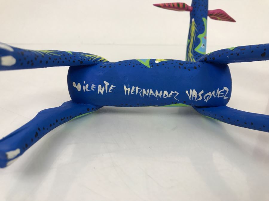 Oaxacan Folk Art Hand Crafted And Painted Animal By Vicente Hernandez Vasquez Oaxaca Mexico [Photo 12]
