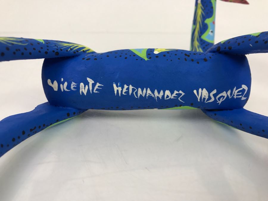 Oaxacan Folk Art Hand Crafted And Painted Animal By Vicente Hernandez Vasquez Oaxaca Mexico [Photo 13]