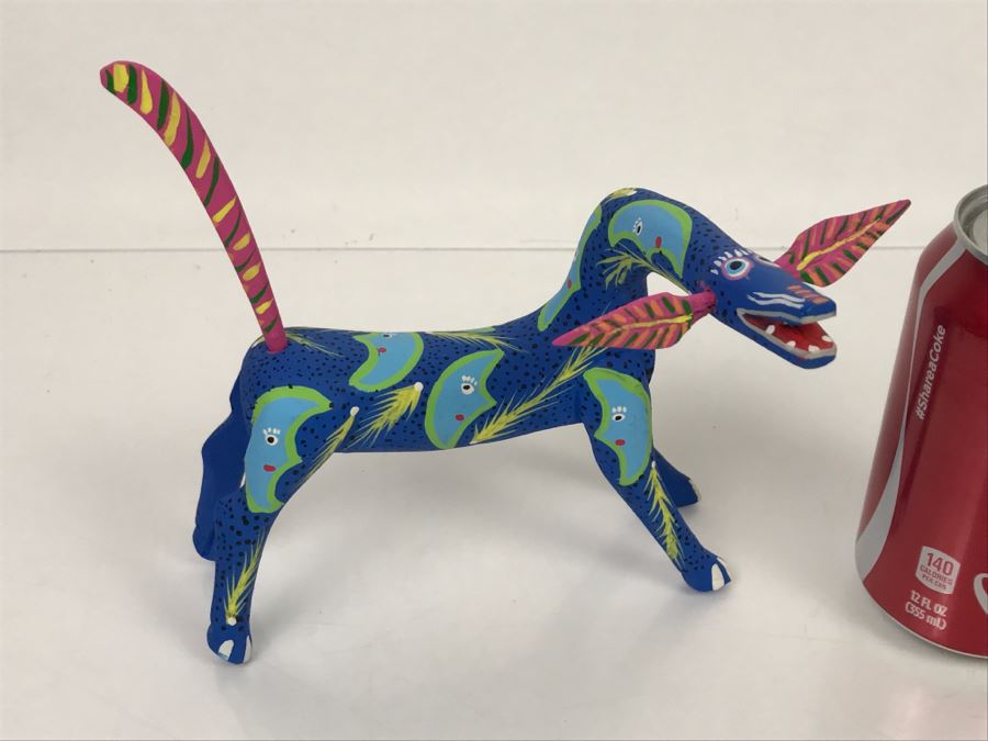 Oaxacan Folk Art Hand Crafted And Painted Animal By Vicente Hernandez Vasquez Oaxaca Mexico [Photo 1]