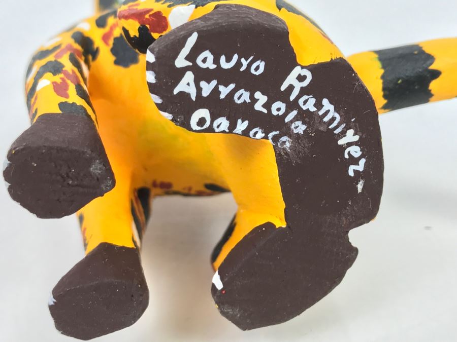 Oaxacan Folk Art Hand Crafted And Painted Animal By Laura Ramirez Arrazola Oaxaca Mexico [Photo 9]