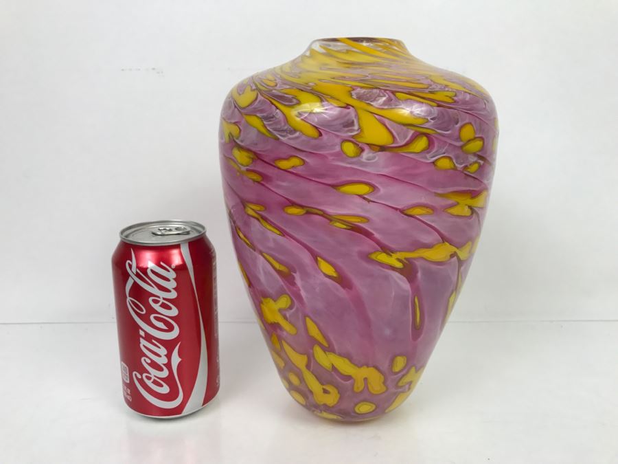 Signed Ivan Adaniya Art Glass Vase 1997 [Photo 6]