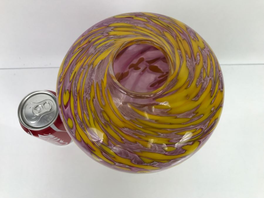 Signed Ivan Adaniya Art Glass Vase 1997 [Photo 8]