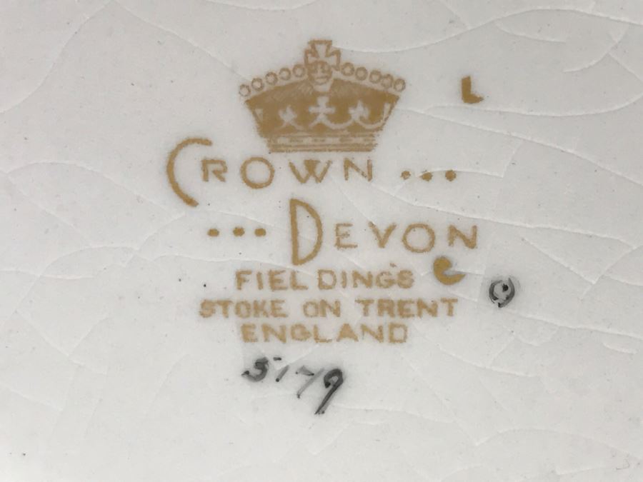 Vintage Crown Devon Porcelain Chinoiserie Vase Fieldings Stoke On Trent England [Photo 12]