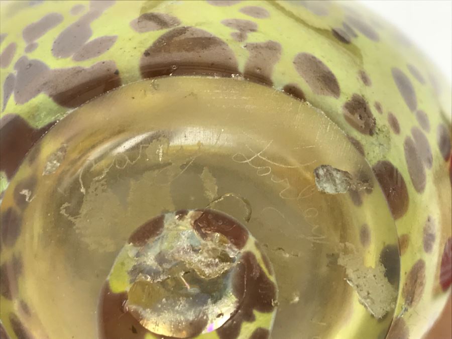 Signed Barry Farley Mercury Rising Studios Modern Studio Art Glass Vase California [Photo 9]