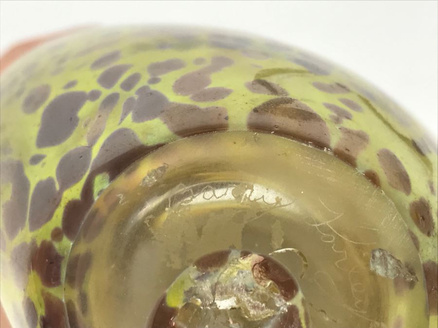 Signed Barry Farley Mercury Rising Studios Modern Studio Art Glass Vase California [Photo 11]