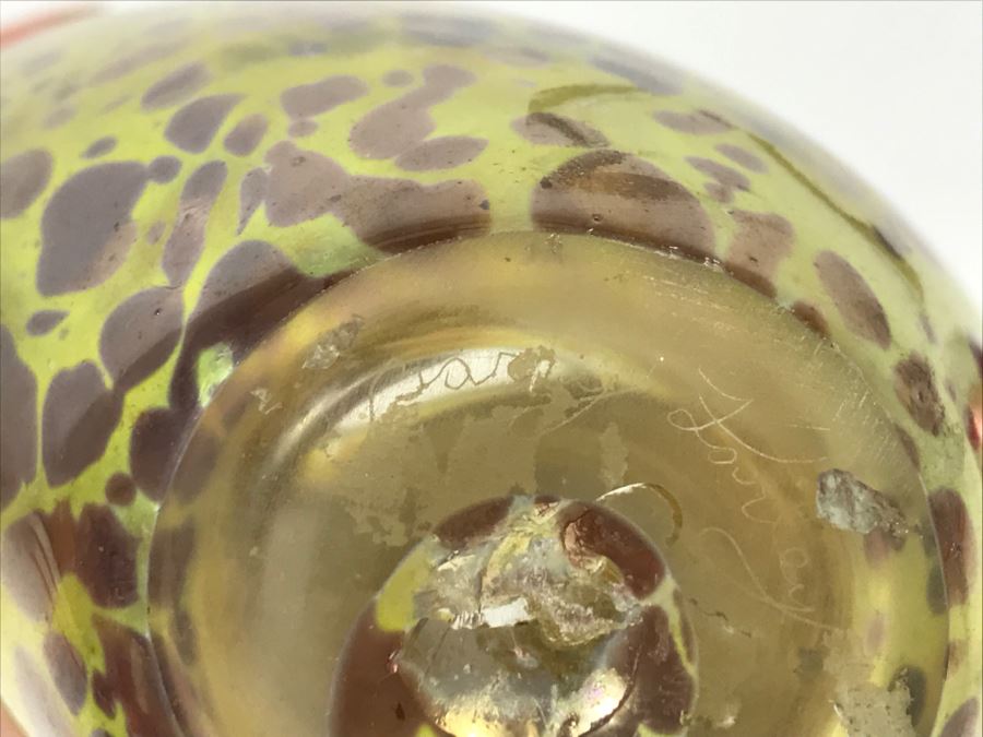 Signed Barry Farley Mercury Rising Studios Modern Studio Art Glass Vase California [Photo 12]