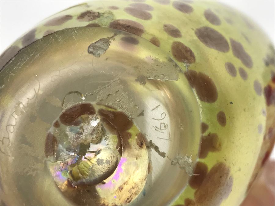 Signed Barry Farley Mercury Rising Studios Modern Studio Art Glass Vase California [Photo 13]